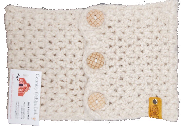 AC50 Alpaca Buttoned Cowl - Natural Fawn