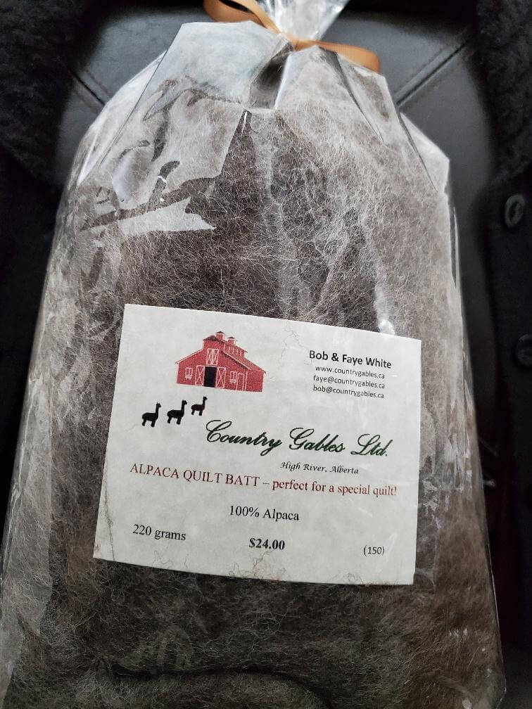 150 Alpaca-Batting (brown or grey available)