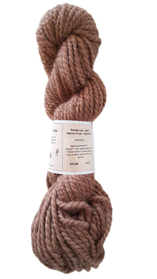 Double Lopi Beige Alpaca Yarn 100% SKU 231