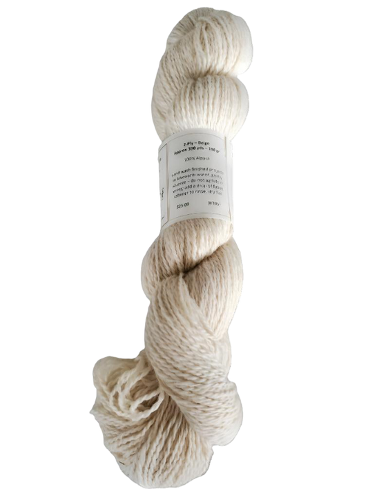 2 Ply Beige Alpaca Yarn 100% SKU 305