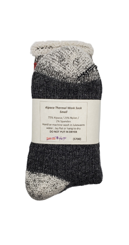 S700 Alpaca Thermal Traditional Sock Ladies Small