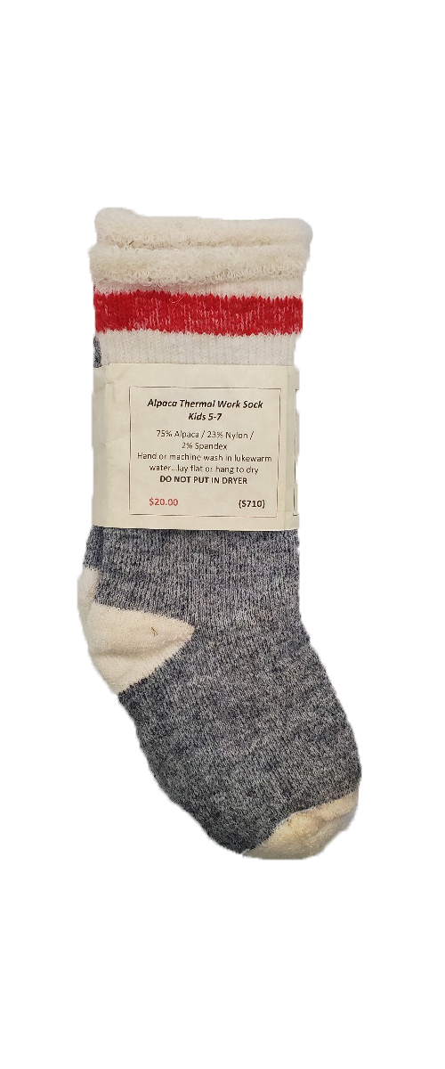 S710 Alpaca Thermal Traditional Sock Kids 5-7