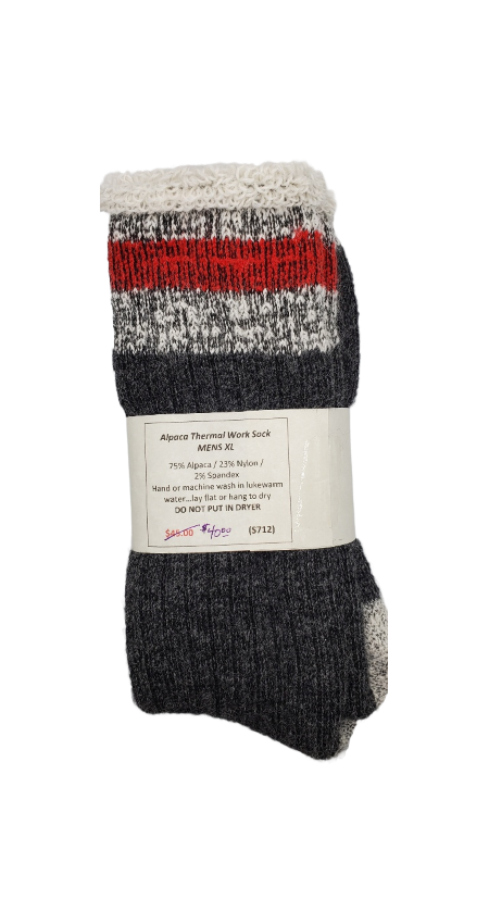 S712 Alpaca Thermal Traditional Sock XL